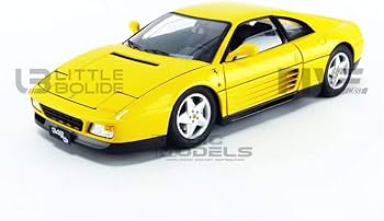 1/18 ミニカー　フェラーリ　348tb ターボ　1989 当時物　最安値 Amazon | MATTEL 1/18 フェラーリ 348TB 1989 イエロー 完成品